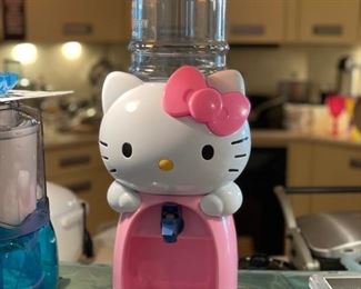 Hello Kitty beverage dispenser.