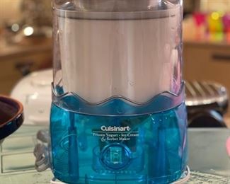 Cuisinart ice cream maker.
