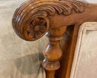 Mike Bell velvet upholstered Lorraine sofa. Photo 3 of 3.