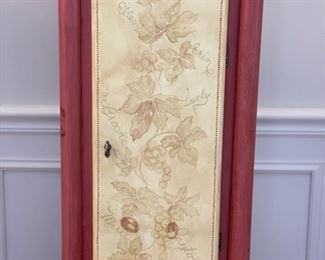 Battery operated hand-painted floor clock with de Gournay-style finish. Photo 3 of 4.