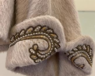 Vintage wool cropped evening jacket. Photo 2 of 3.