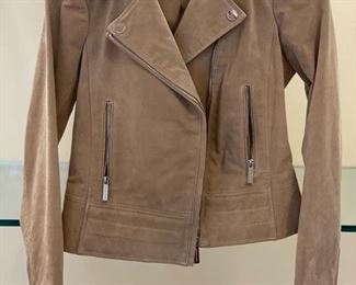 Michael Kors suede moto jacket size XS