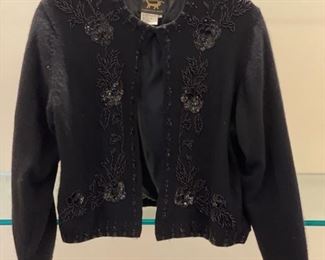 Vintage wool sweater with beading detail. Size Small. Photo 1 of 2.