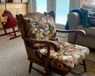 Maple Living Room Chairs Mid Century