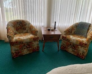 Vintage Ethan Allen Swivel Rockers