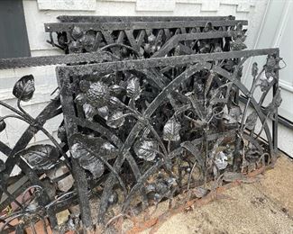 Amazing wrought iron artwork - Being sold by bid only. 