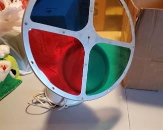 Vintage Christmas Colorwheel. Works and rotates.