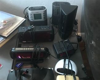 Various alarm clocks and radios $5