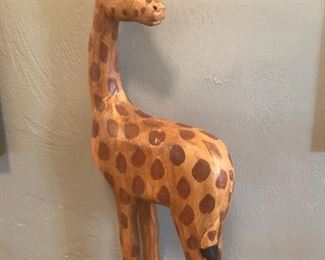 Wooden giraffe  - neck has been repaired. $10