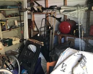 More Garage Stuff ..Tools, push mower, etc