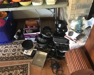 This is a small portion of the baking pans..still washing...