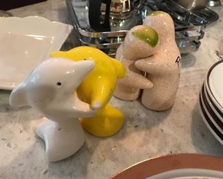 Love it when the Salt and Pepper Shakers hug