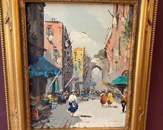 Original Antonio De Vity Oil on Canvas Painting