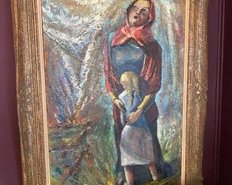 Oil on Board Original by B. Carpenter.