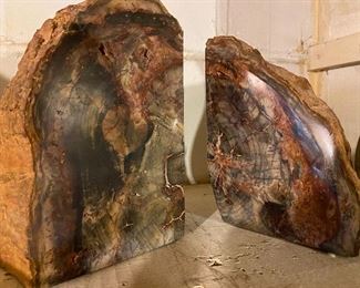 Beautiful Polished Rock Book Ends