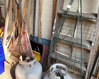 Propane Tanks, Yard Tools