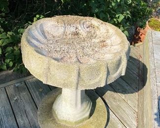 Cement Bird Bath