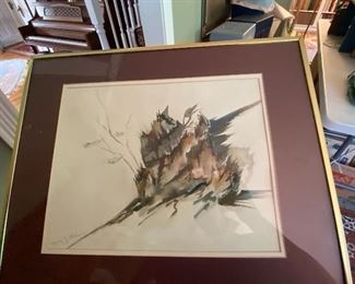 Original Watercolor by Local Artist Nancy Zeller