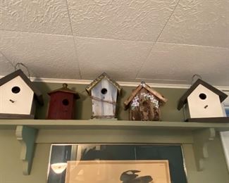 Variety of Decorative Bird Houses
