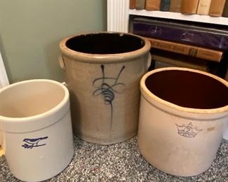 Various Sizes of Crocks