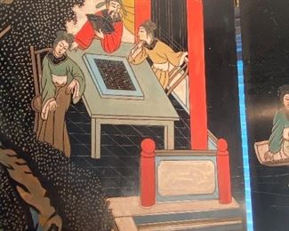 Close Up of Oriental Room Divider Details