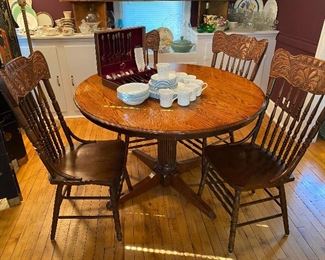 Oak Dining Table, Chairs Sold Separately 