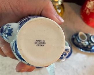 Label on Tea Set