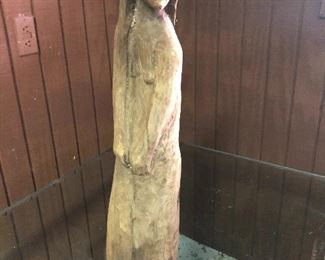 Peruvian wood statue