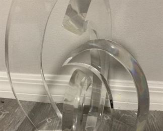 $100 lucite sculpture