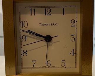 Tiffany & co brass clock $80