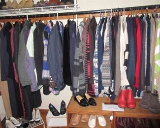 Many nice coats/shoes