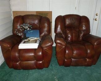 Leather Recliners (some wear on one)