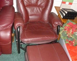 Retro recliner w/foot stool