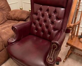 Executive leather office chair.  