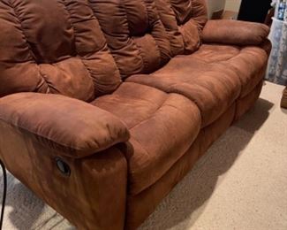 Flex steel recliner, love seat and sofa with built in recliners.  