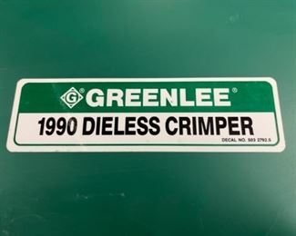 Greenlee 1990 Dieless Crimper