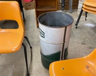 Texaco trash can, advertising piece