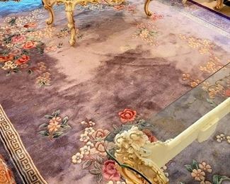 Several wool Chinese carpets