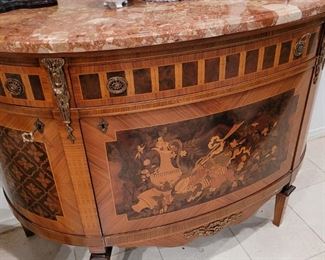 Inlaid French style console