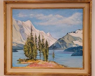 Original plein air vintage painting