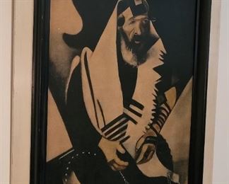 Chagall vintage print.."The Rabbi of Vitebsk"