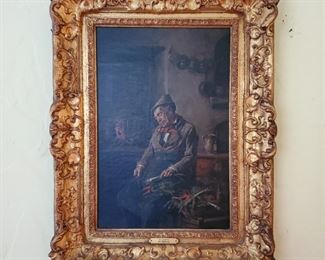 Original Painting, "Siesta" by Hermann  Armin Kern. 