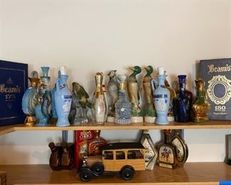 Aged 8 Years, 175 and 180 Months Jim Beam Decanters