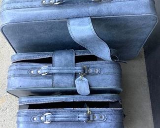 Blue 3 Piece Luggage Set