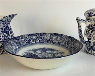 Bowl Blue Design Decor