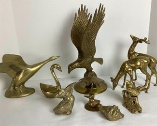 Brass Birds, Deer, Other Creatures