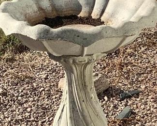 Cement Bird Bath