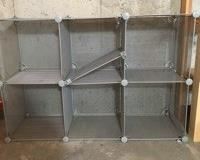 Grey Metal Storage Cubes