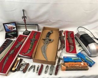 Large Collection of Knives and Daggers