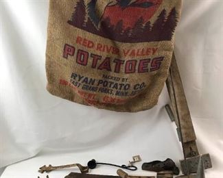 Metal And Wood Vintage Collectibles